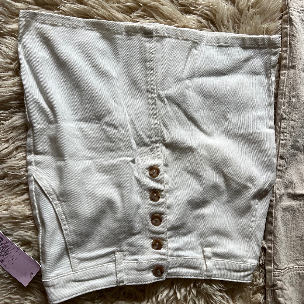 BNWT twill/den skirt